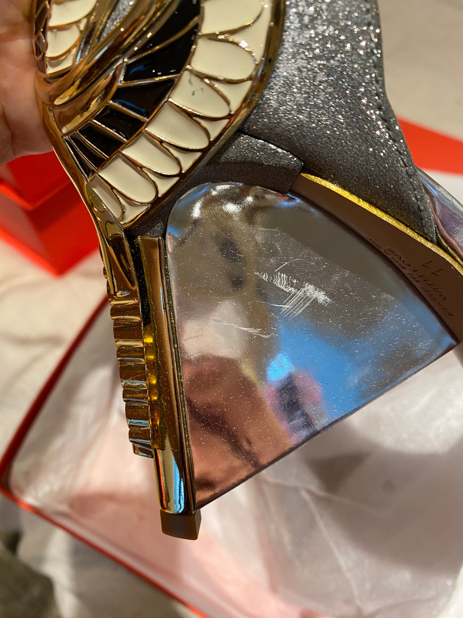 AURORA SANDALS - SILVER SAMPLE 11